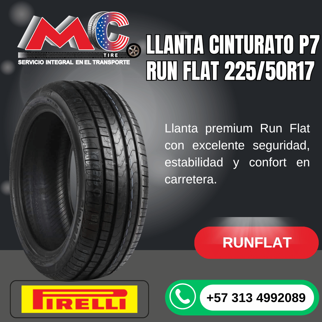 Llanta PIRELLI P7 CINT 225/50 RF17