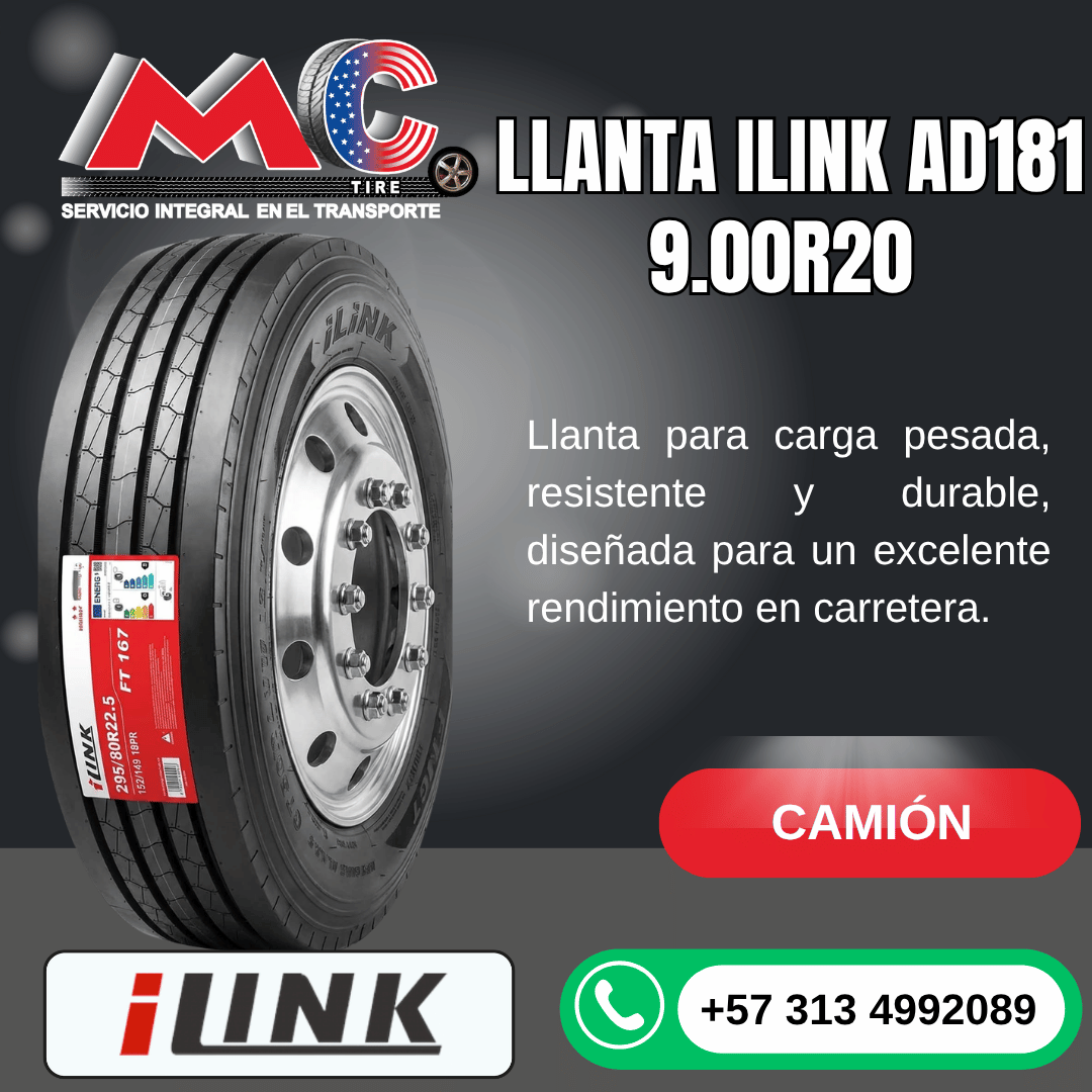 LLANTA ILINK AD181 9.00R20